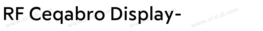RF Ceqabro Display字体转换